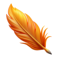 stunning unparalleled Phoenix feather, regeneration symbol, mythical item, NO BACKGROUND with Transparent Background. png