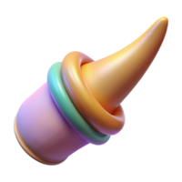 striking acclaimed Unicorn horn, magical healing properties, mythical item, NO BACKGROUND with Transparent Background. png
