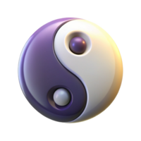 mesmerizing geometric Yin Yang symbol, Taoism, balance, NO BACKGROUND with Transparent Background. luxury png