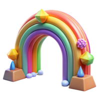 magnificent contemporary Colorful Rainbow Arch After Rain Transparent Background premium png