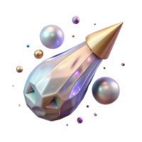 wonderful artistic Comet Nucleus Transparent Background high quality png