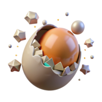 magnificent artistic Cracked Egg Shell White Background Cutout authentic png