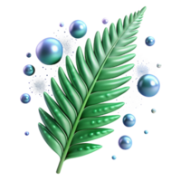 beautiful rustic Fern Leaf Isolated with Detailed Veins genuine png