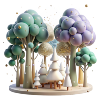 impressive vintage Forest Trees Canopy Coverage Transparent Background premium png