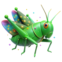 impressive minimalist Green Grasshopper Side View Isolated original png
