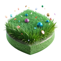 magnificent classic Green Grass Patch Transparent Background Isolated Element premium png