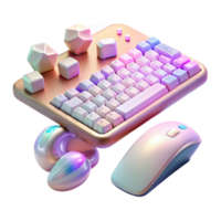 magnificent modern Keyboard and Mouse Wireless Set Transparent Background authentic png