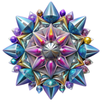 extraordinary minimalist Kaleidoscope Pattern Isolated with Psychedelic Colors png