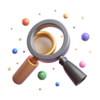 stunning classic Magnifying Glass Side View with Handle Transparent Background authentic png