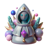 elegant rustic Mysterious Figurine Isolated with Unknown Significance original png