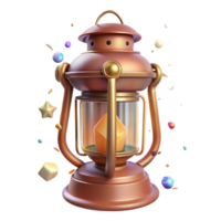 impressive abstract Old Fashioned Lantern Side View Transparent Background high resolution png