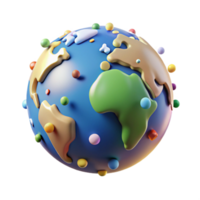 wonderful rustic Planet Earth From Space Isolated original png