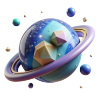 serene abstract Planet Formation Isolated on Transparent Background with Accretion Disk detailed png