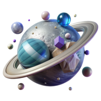 stunning abstract Planet Formation Isolated on Transparent Background with Accretion Disk professional png