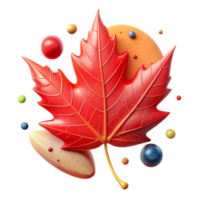 stunning traditional Red Autumn Leaf Transparent Background Image png