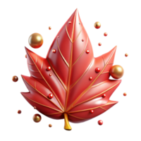 extraordinary rustic Red Leaf with Brown Edges Transparent Background exclusive png