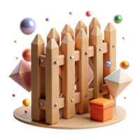 elegant traditional Shadow of Fence with Wooden Slats Transparent Background professional png
