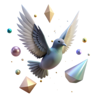 vibrant rustic Shadow of Flying Bird with Spread Wings Isolated png