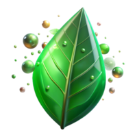 stunning rustic Single Green Leaf Backlit Transparent authentic png