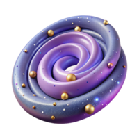 lindo vintage espiral galáxia braços isolado com Estrela clusters original png
