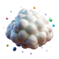 wonderful abstract White Cloud Puffy and Soft Transparent Background authentic png