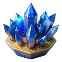 wonderful abstract Blue Ice Crystals Forming on Surface Transparent Background Cutout high quality png