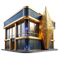 serene traditional Building Facade Modern Architecture Transparent Background high resolution png