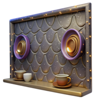 stunning classic Cafe Wall Illusion Isolated on Transparent Background high quality png