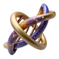 dramatic rustic Dna Helix Rotating Side View Cutout Element png