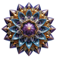 impressive modern Fractal Kaleidoscope Design Cutout Element premium png