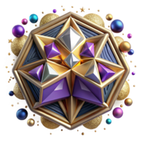 impressive rustic Geometric Pattern Cutout Colorful Aztec Inspired Design Isolated original png