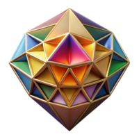 elegant abstract Geometric Pattern Cutout Colorful Aztec Inspired Design Isolated high resolution png