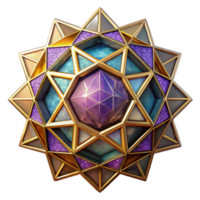 impressive rustic Geometric Pattern Cutout Colorful Aztec Inspired Design Isolated high quality png