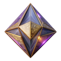 wonderful modern Geometric Pattern Cutout Triangular Prism Design Transparent Background original png