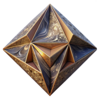 impressive rustic Geometric Pattern Cutout Triangular Prism Design Transparent Background authentic png