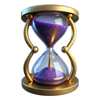 vibrant rustic Hourglass Upside Down Front View Cutout Element authentic png