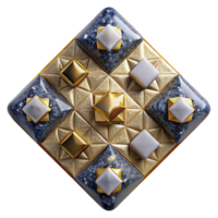 beautiful modern Square Mosaic Tile Pattern Repeating Transparent Background Isolated high resolution png