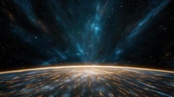 A view of the earth from space photo
