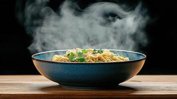 A bowl of noodles photo