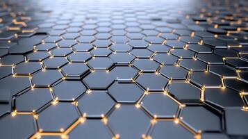 3d rendering of a hexagonal pattern photo