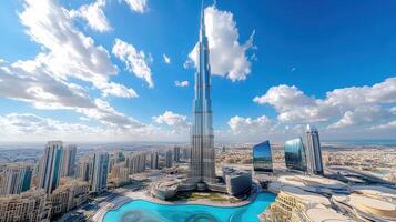 The tallest building in the world is the burj khalifa in dubai photo