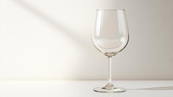 A wine glass is shown on a table photo