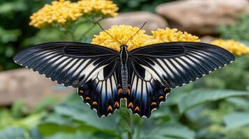 A black and white butterfly photo
