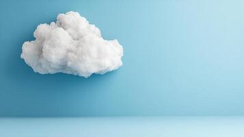 Clouds on blue background concept of cloud computing, 3d rendering stock photo