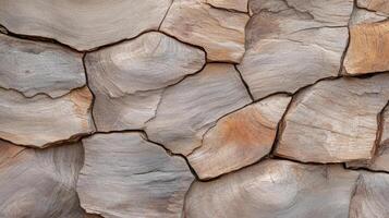 A close up of a wall made of wood photo