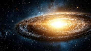 cosmic whirlpool representing gravitational pull in space photo