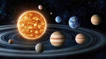 The planets in the solar system photo