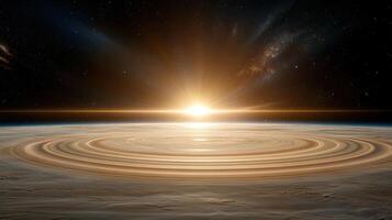 An image of a planet with a ring around it photo