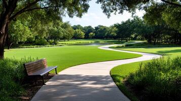 A paved path photo