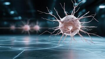 A cell with a large cell nucleus photo